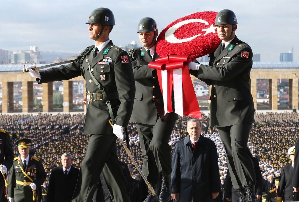 Le président turc, le 29 octobre, lors du 92e anniversaire de la République de Turquie. (photo AFP)