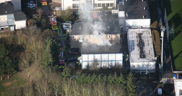 Un important dispositif de secours avait été déployé sur le site, lors d'un incendie, le 8 janvier dernier. (photo police grand-ducale)