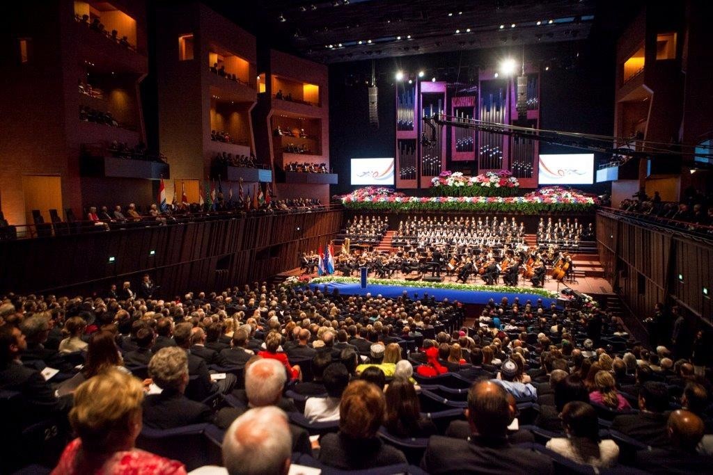 La cérémonie civile de la Fête nationale 2015 s’était déroulée devant un parterre de plus de 1100 invités, à la Philharmonie. (photo Tania Feller)