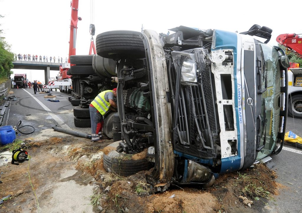 ACCIDENT CAMION AIRE DE BERCHEM