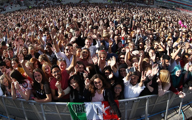 Le concert a réuni 50 000 personnes. (photo AFP)