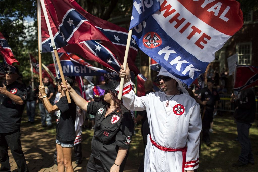 Ku Klux Klan Protests Planned Removal Of General Lee Statue From VA Park