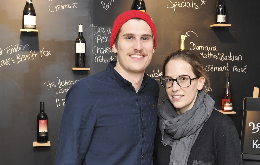 Ben Olinger et Carole Sitz sont associés à Raoul Dentzer et Jessy Grethen. Au Wäibar, on travaille entre amis ! (photo Claude Lenert)