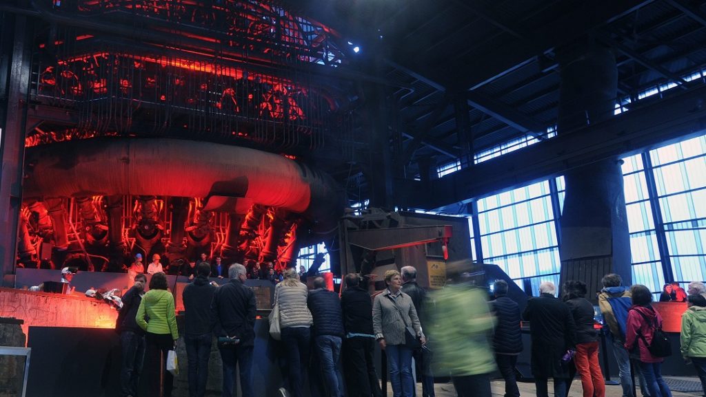 La Fête des hauts-fourneaux à Belval... au coeur du hall des fontes. (Photo : Herve Montaigu)