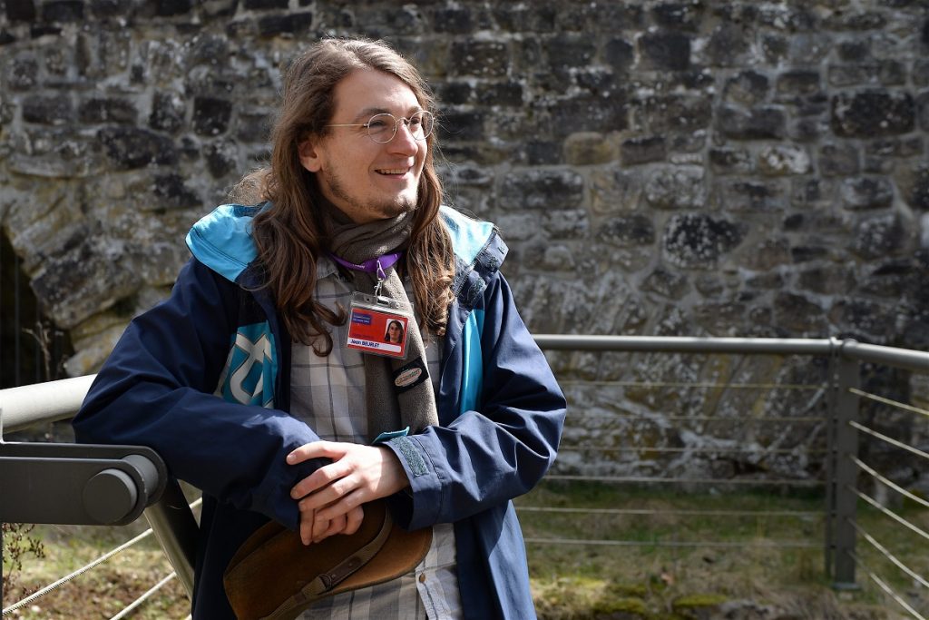 Jean Beurlet, guide pour la Ville de Luxembourg (Photo : Julien Garroy).