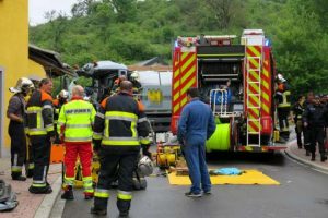 Le conducteur a dû être hélitreuillé (Photo : police GD).