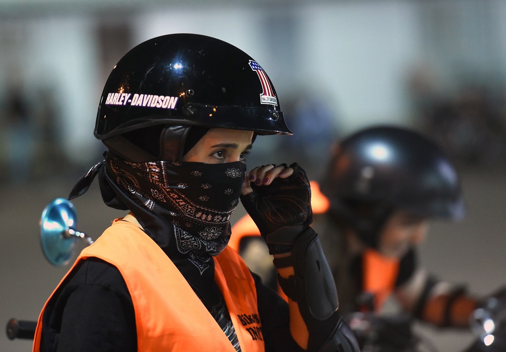 Pour certaines, la moto n'est pas seulement une passion, c'est aussi un signe d'émancipation et d'indépendance. (Photo : AFP)