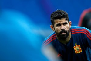 Diego Costa, l'un des hommes forts de la Roja... il faudra avoir la tête sur les épaules pour oublier la valse des coach de dernière minute (Photo : AFP).