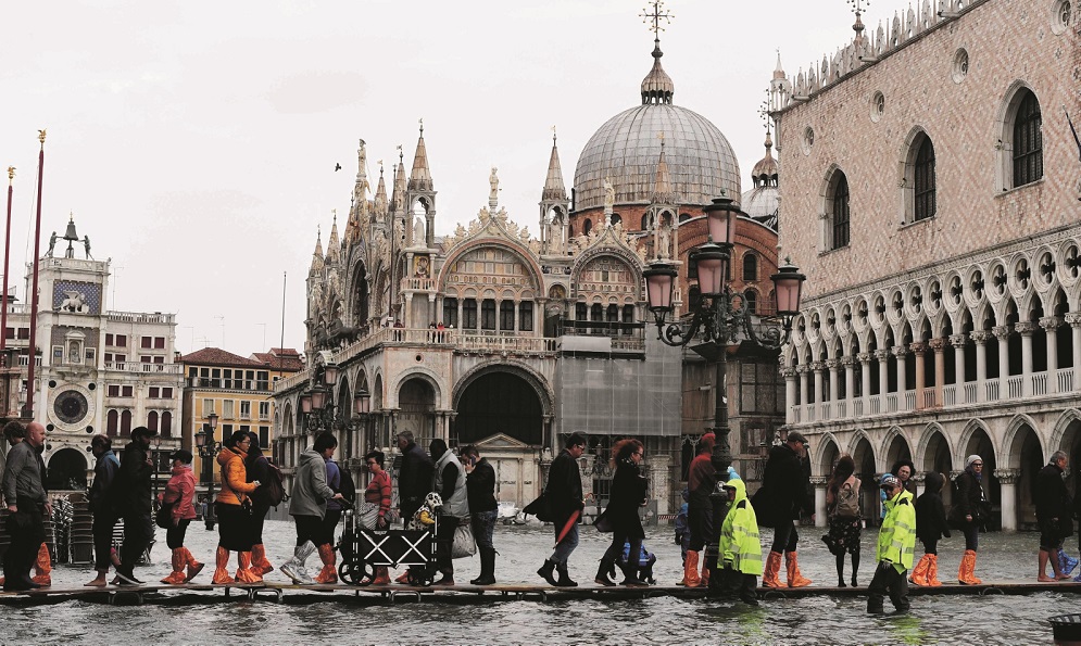 ITALY-VENICE-WEATHER-FLOOD