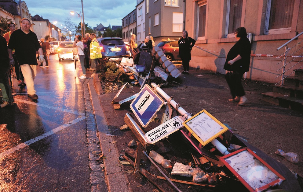 A Pétange, les dégâts sont très lourds.