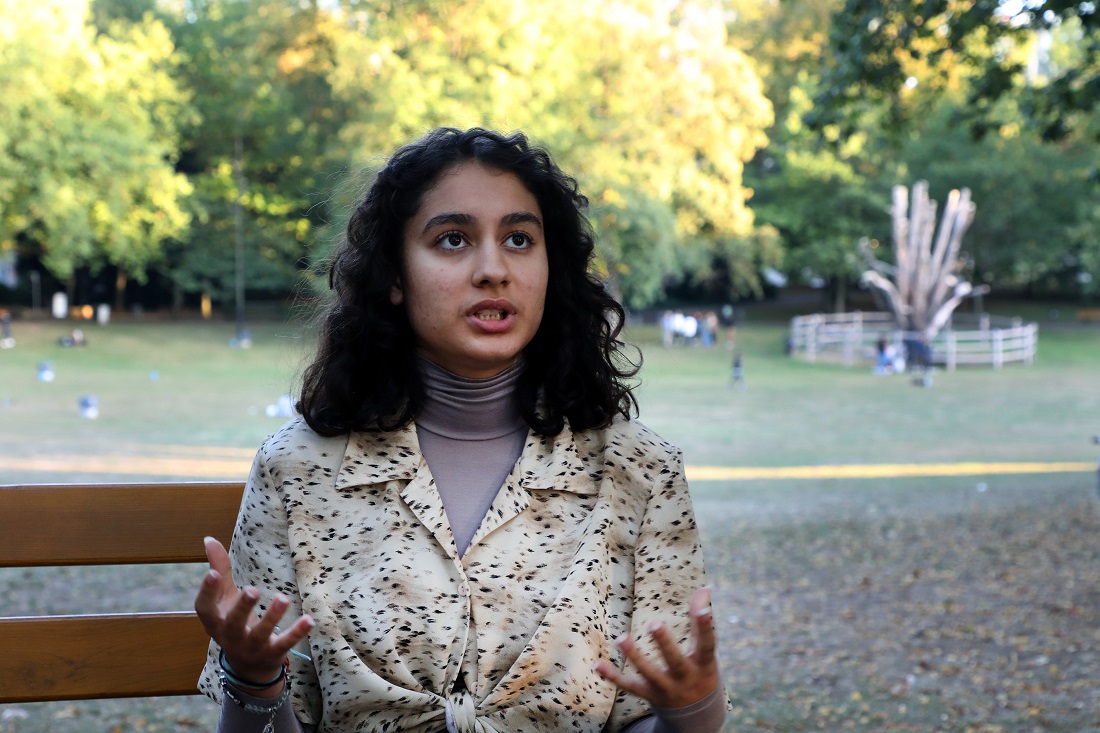 Selma Vincent est l'une des figures de Youth for climate Luxembourg, ce mouvement mondial de la jeunesse en lutte contre le réchauffement climatique (Photo : Didier Sylvestre).