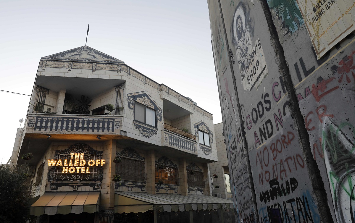 L'hôtel ouvert par l'artiste anglais (Photo : AFP).