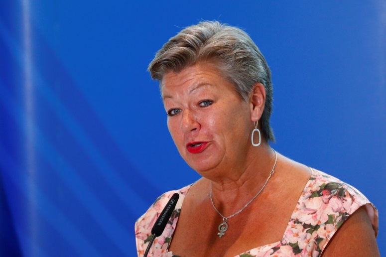 Ylva Johansson, la commissaire aux Affaires intérieures, estime que estime que la "solidarité ad hoc" entre les Européens ne suffit plus (Photo : AFP).