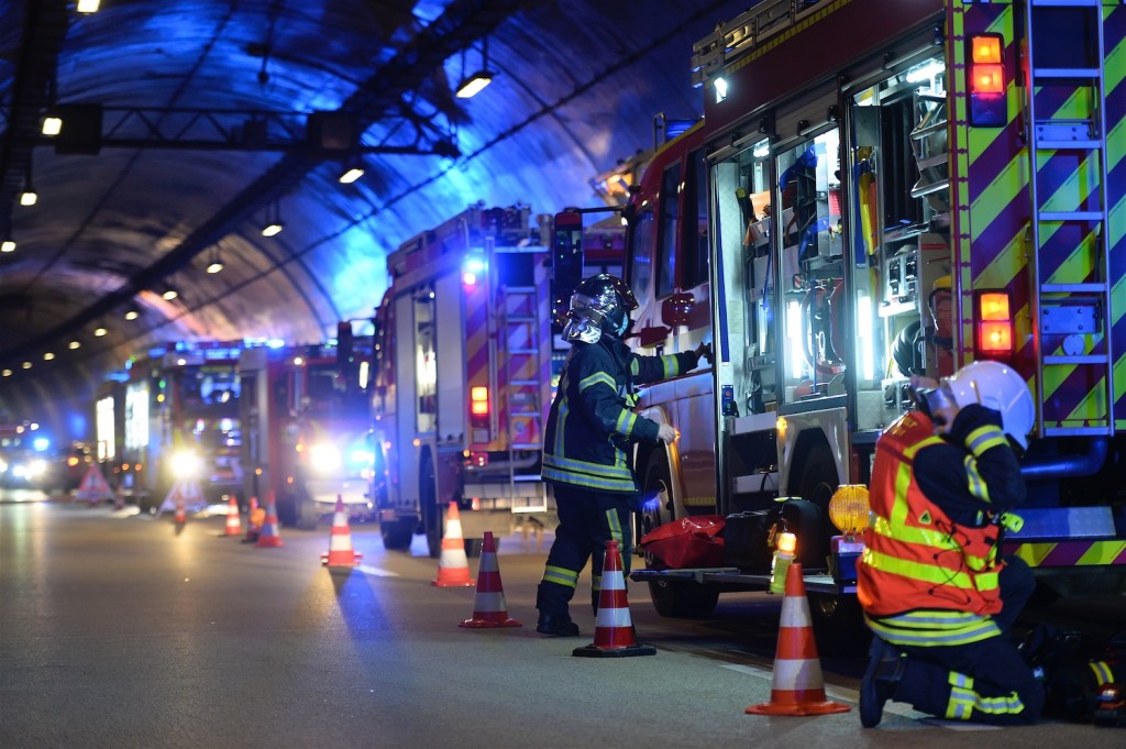 Exercice grandeur nature dans le tunnel Markusberg.