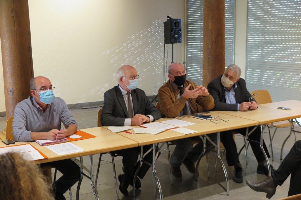 Patrick Abate, Dominique Gros, Alain Casoni et Jean-Marc Duriez, parmi la dizaine de membres fondateurs ((Photo : HG).