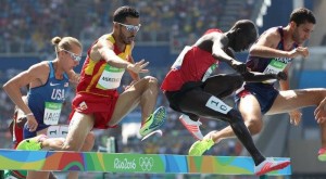 Abdelaziz Merzougui, en action, lors des Jeux de Rio, en 2016. (Photo : DR)