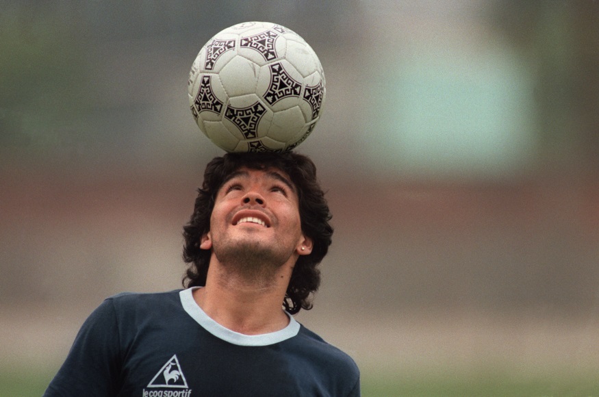 Maradona en 1986 : l'amour du foot à l'état brut (Photo : AFP).