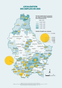 Localisation des emplois en 2023 (DATer)